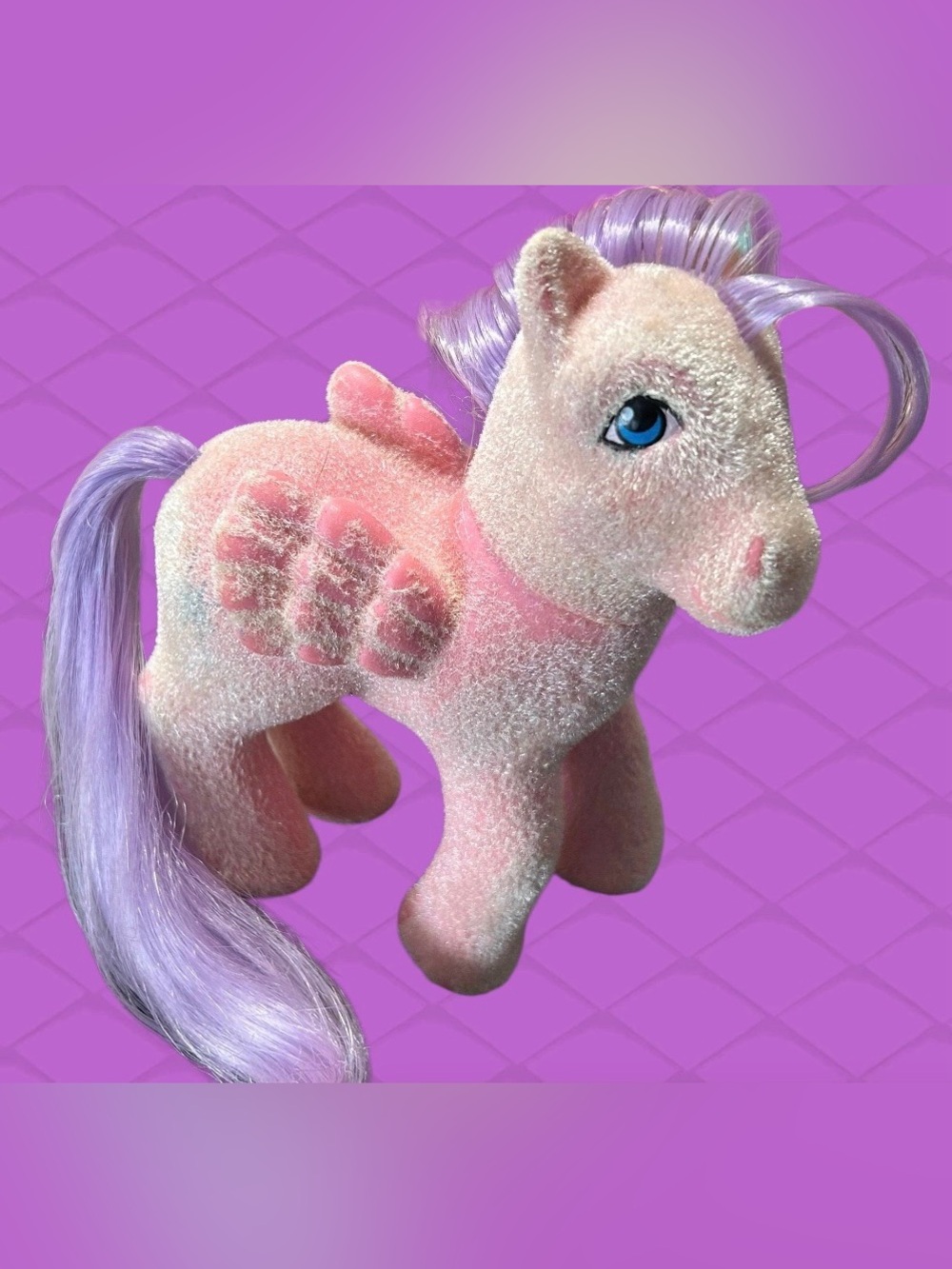 Vintage G1 My Little Pony NORTH STAR – So Soft Flocked Pegasus 1986 Hasbro